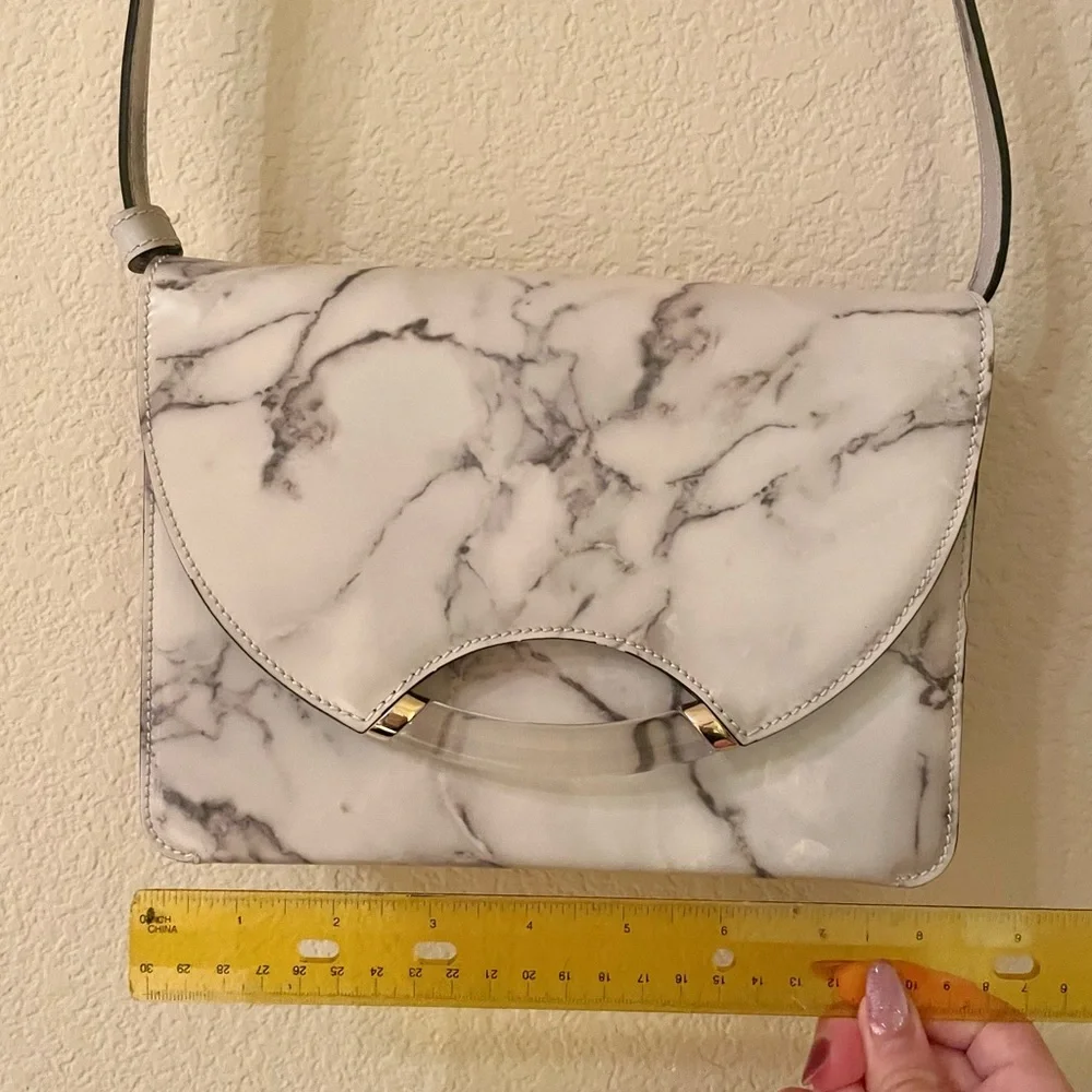 EUC Charlotte Olympia Newman Marble Leather Crossbody/Shoulder Bag & Comb Set - Picture 5 of 16